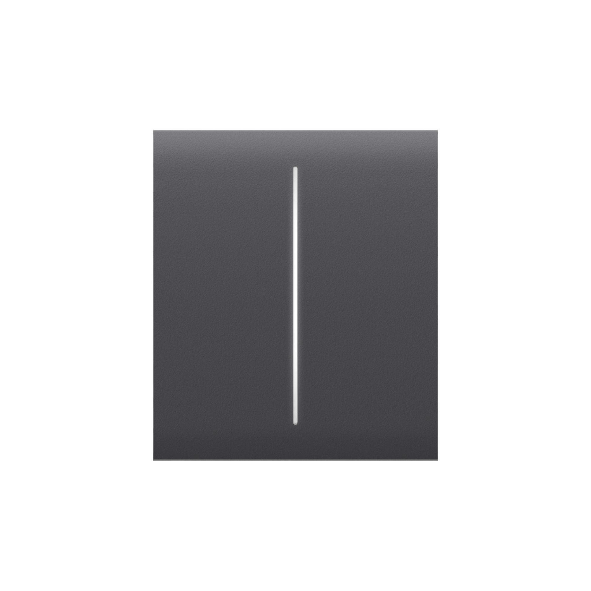 LightSwitch graphit 7 CENTERBUTTON-GRAPHITE 2-GANG - Image 1