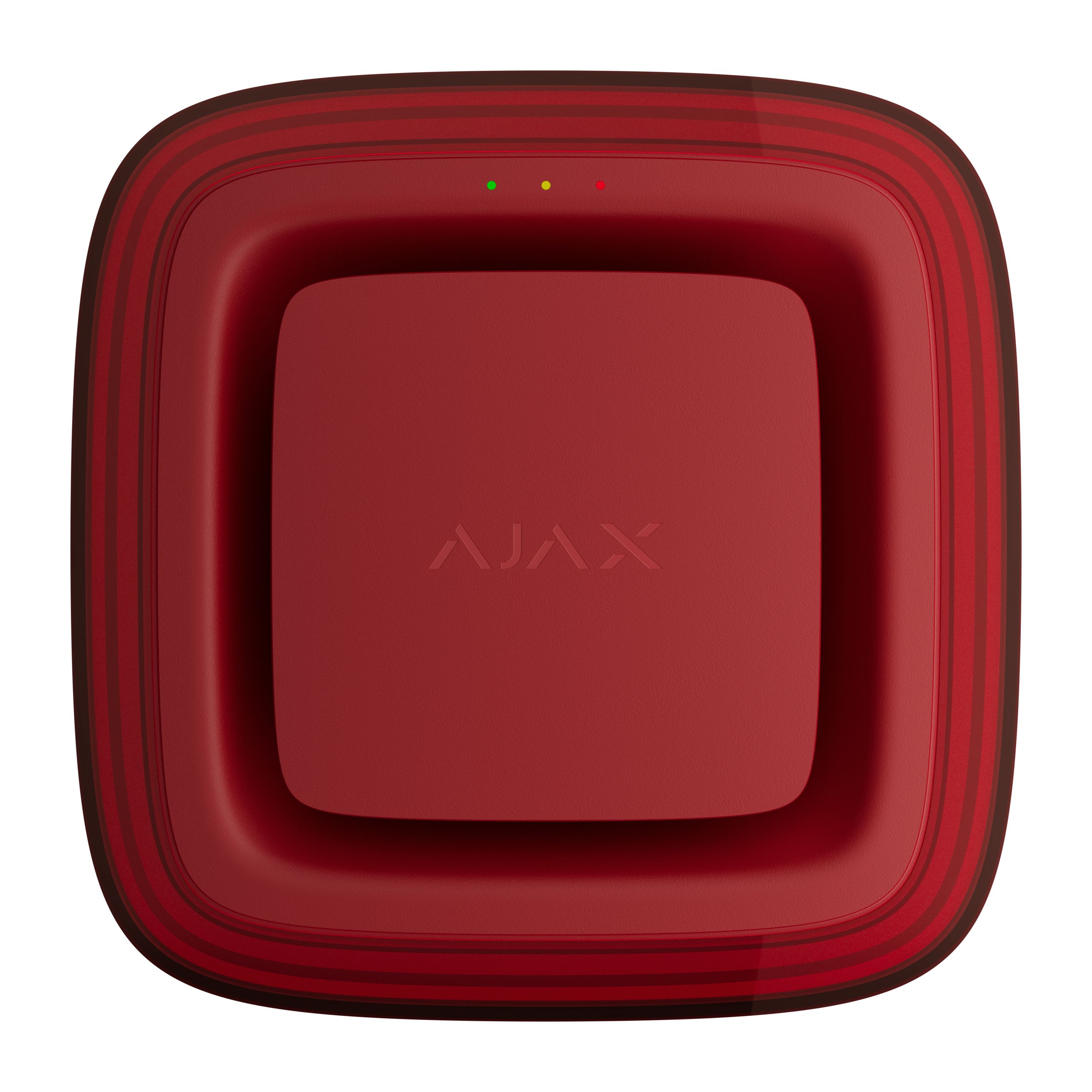 Render - Ajax EN54 FireProtect (Sounder_VAD) Jeweller - red - front FIREPROTECT-R (SOUNDER/VAD) EN54 - Image 1